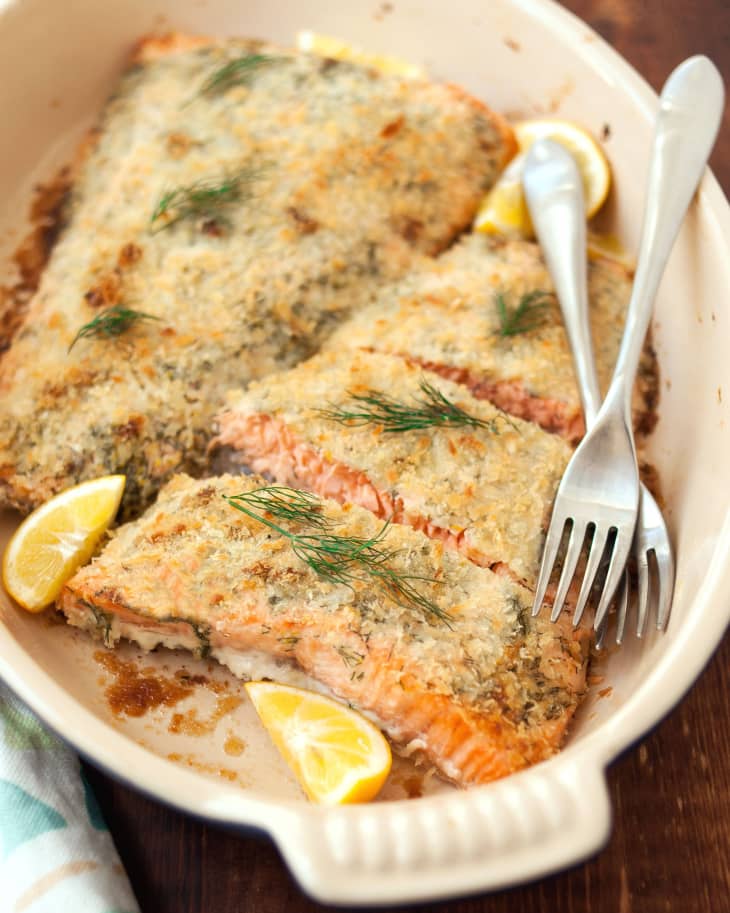 Recipe: Panko-Crusted Salmon with Dill & Lemon | The Kitchn