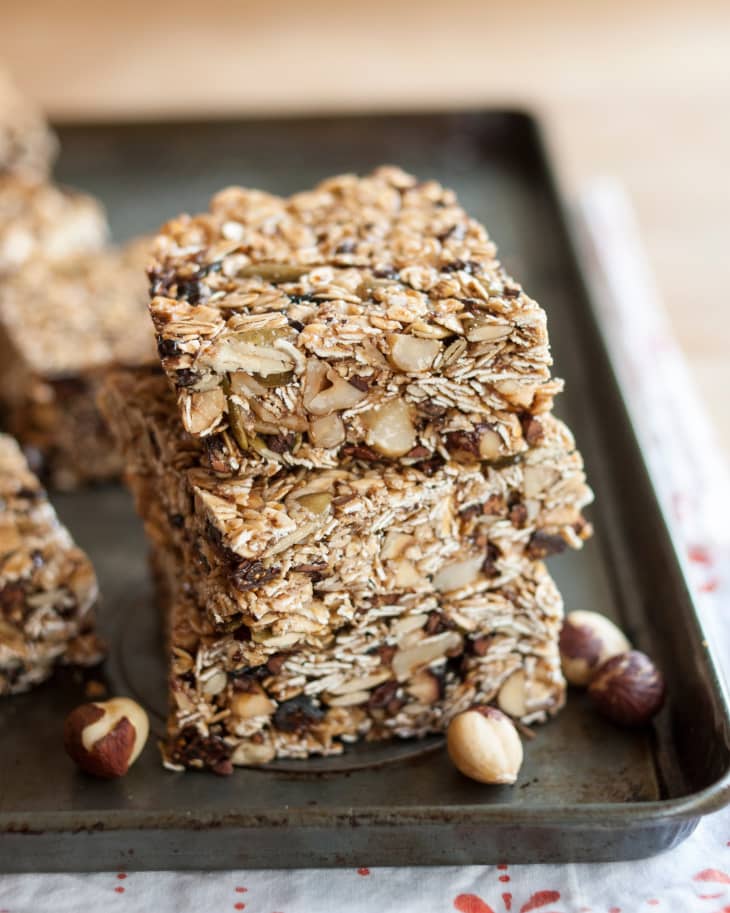 Recipe HazelnutCocoa Granola Bars with Dried Figs The Kitchn