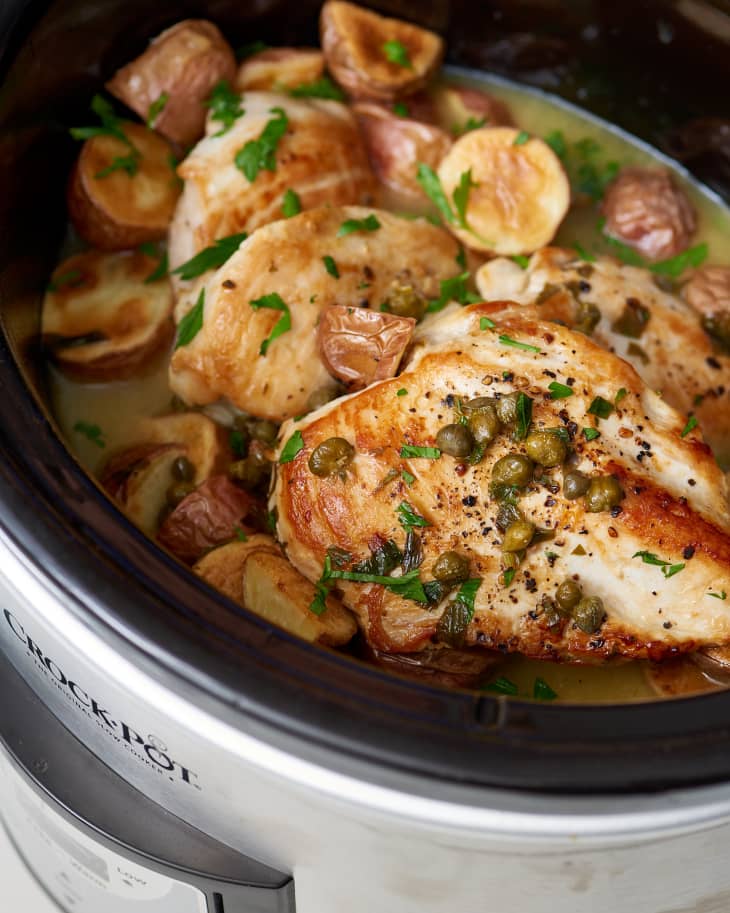 Recipe Slow Cooker Chicken Piccata The Kitchn