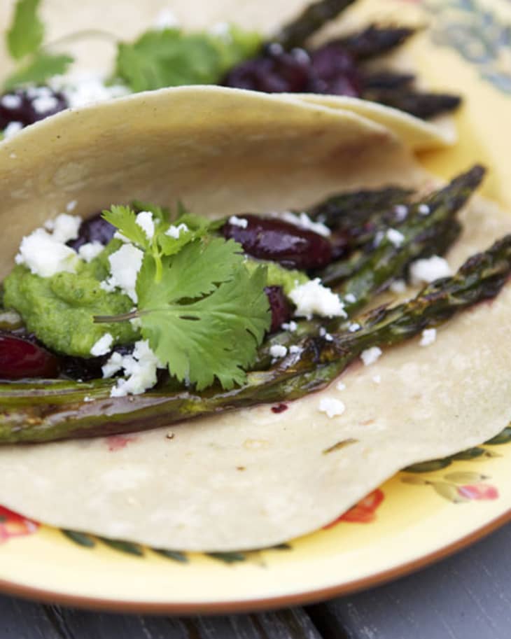 Recipe Roasted Asparagus and Cherry Tacos The Kitchn