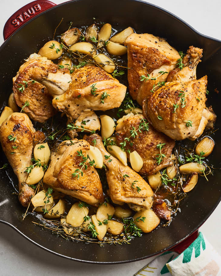 Alton Brown's 40 Clove Chicken Recipe Review The Kitchn