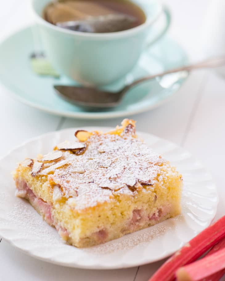 Recipe RhubarbAlmond Snack Cake The Kitchn