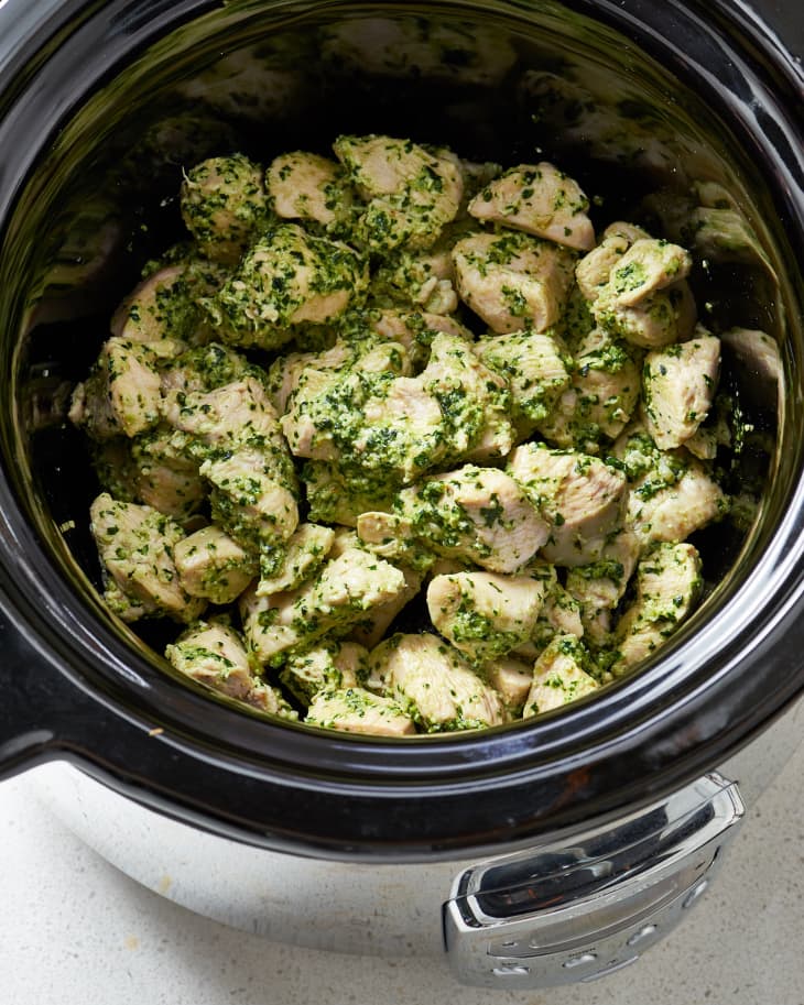 Slow Cooker Pesto Chicken Recipe (Easy and Simple) The Kitchn