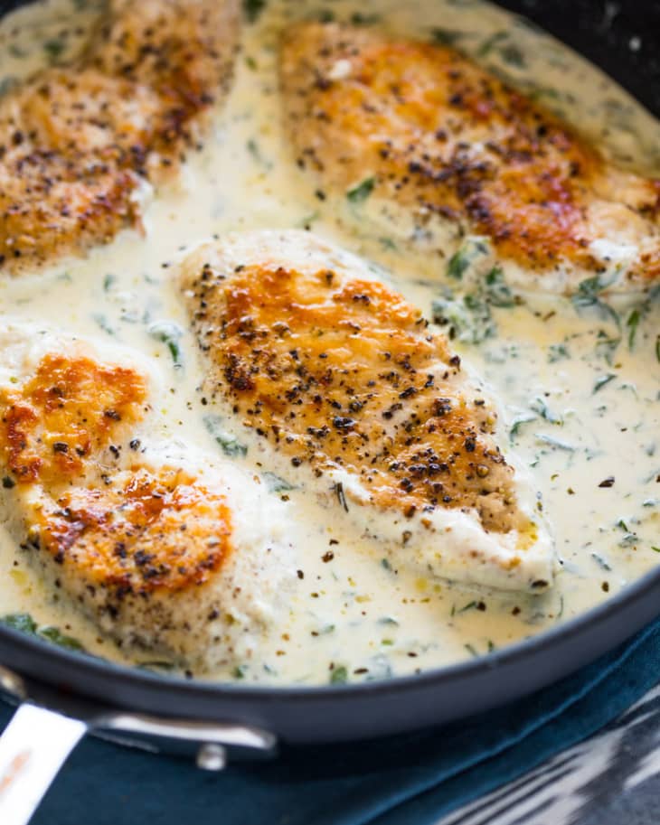 Creamy Garlic Parmesan Chicken Recipe Gimme Delicious The Kitchn
