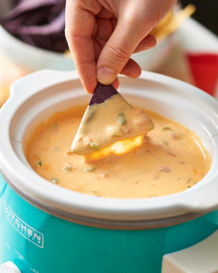 Slow Cooker Queso Dip Recipe (Creamy) The Kitchn