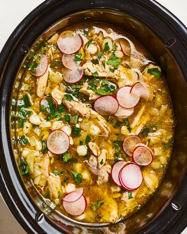 Slow Cooker Chicken Posole Recipe (Meaty and Rich) The Kitchn