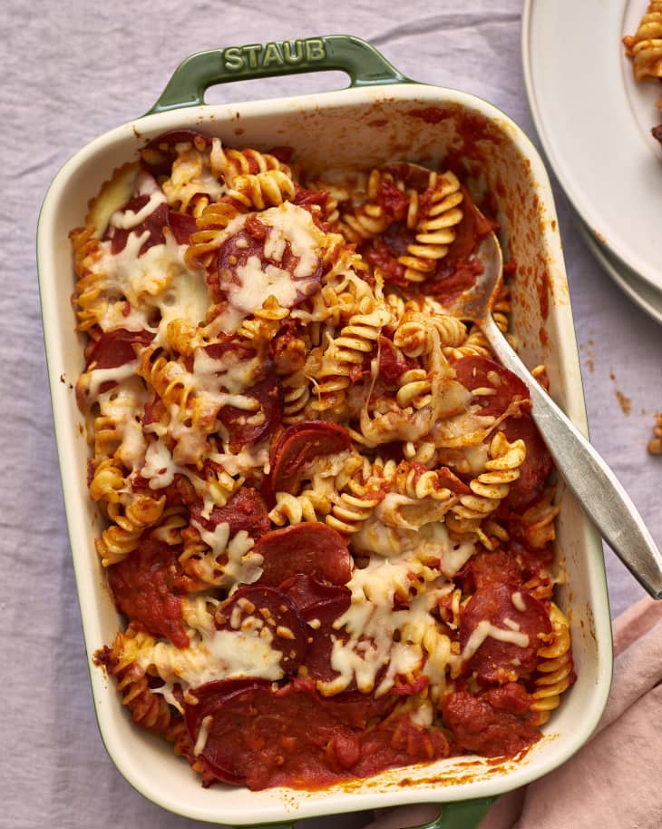 Pepperoni Pizza Baked Pasta Recipe (5 Ingredients) The Kitchn