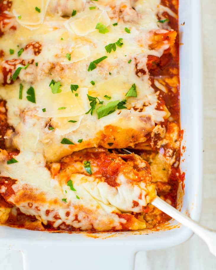 Recipe: Baked Manicotti with Sun-Dried Tomatoes & Thyme | The Kitchn