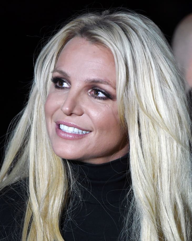 Head and shoulder portrait of Britney Spears in October 2018
