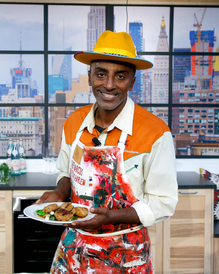 Marcus Samuelsson onstage during the Grand Tasting presented by ShopRite featuring Culinary Demonstrations at The IKEA Kitchen presented by Capital One at Pier 94 on October 13, 2019 in New York City.