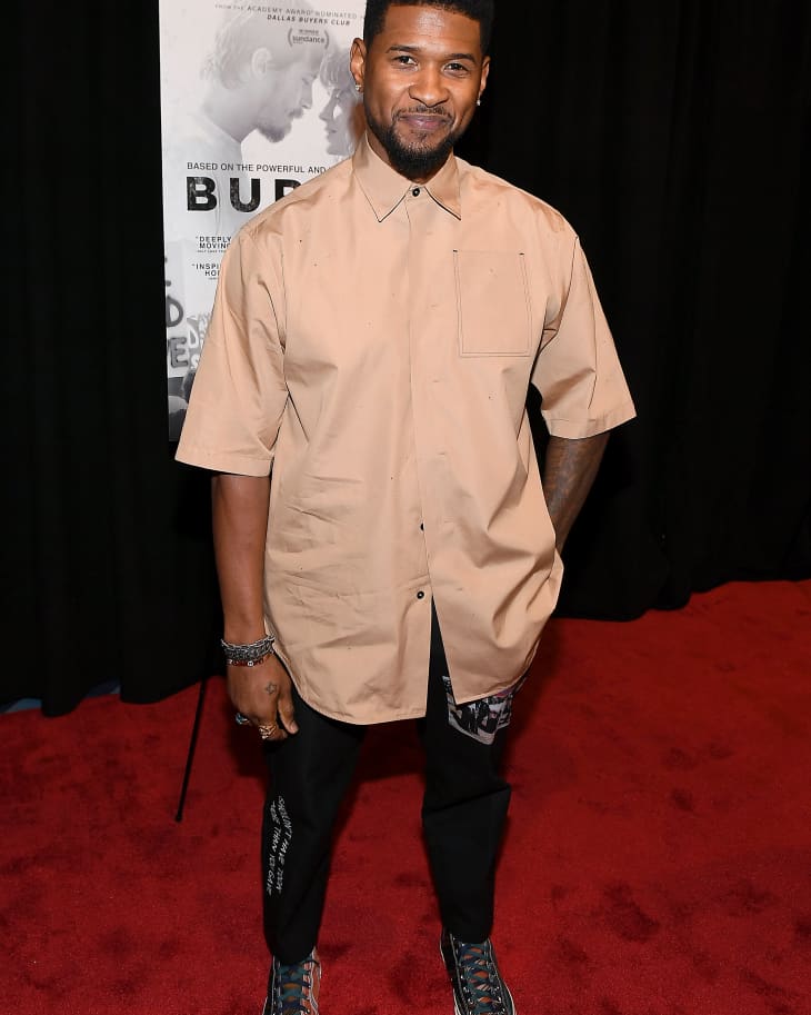 Usher Raymond IV attends the "Burden" Atlanta Red Carpet Screening at The Plaza Theatre on March 02, 2020 in Atlanta, Georgia.