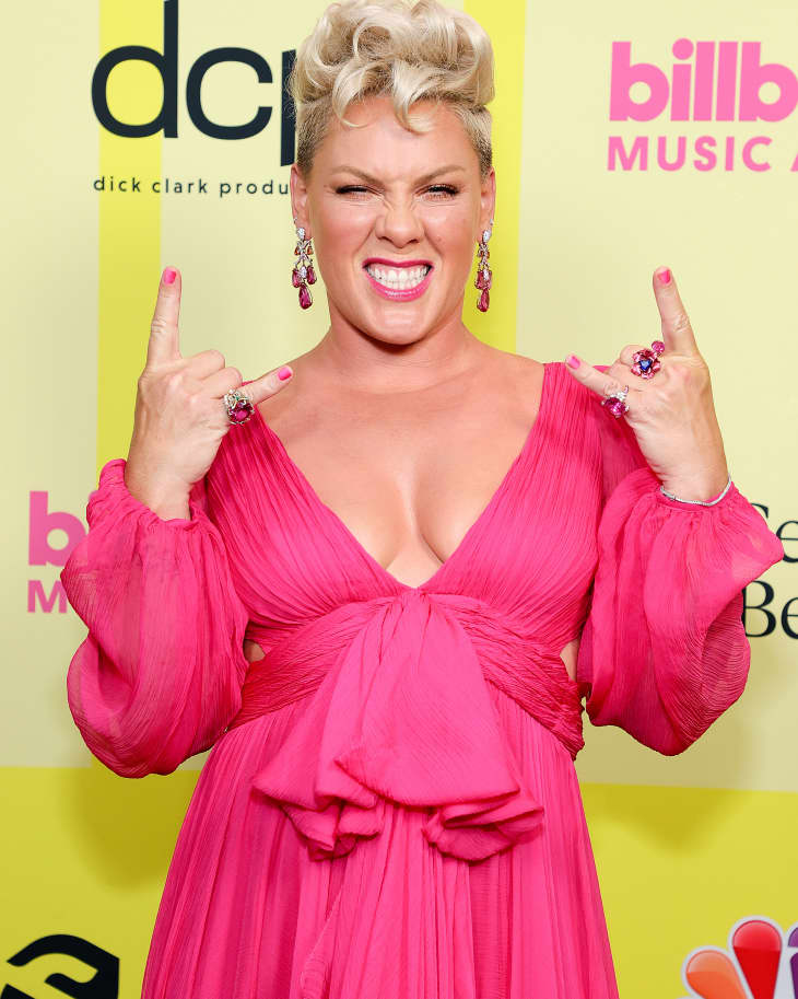 pink singer dress Pink's Tour Outfits