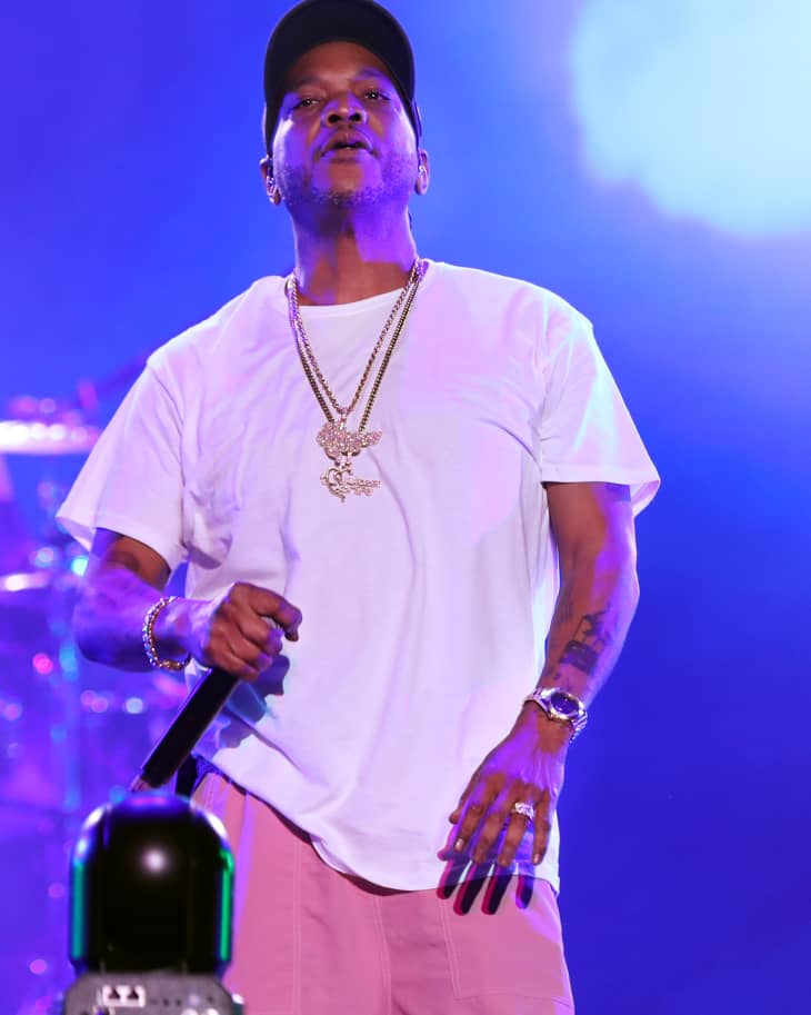 NEW ORLEANS, LOUISIANA - JULY 03: Styles P of The Lox performs onstage with The Roots during the 2022 Essence Festival of Culture at the Louisiana Superdome on July 3, 2022 in New Orleans, Louisiana. (Photo by Bennett Raglin/Getty Images for Essence)