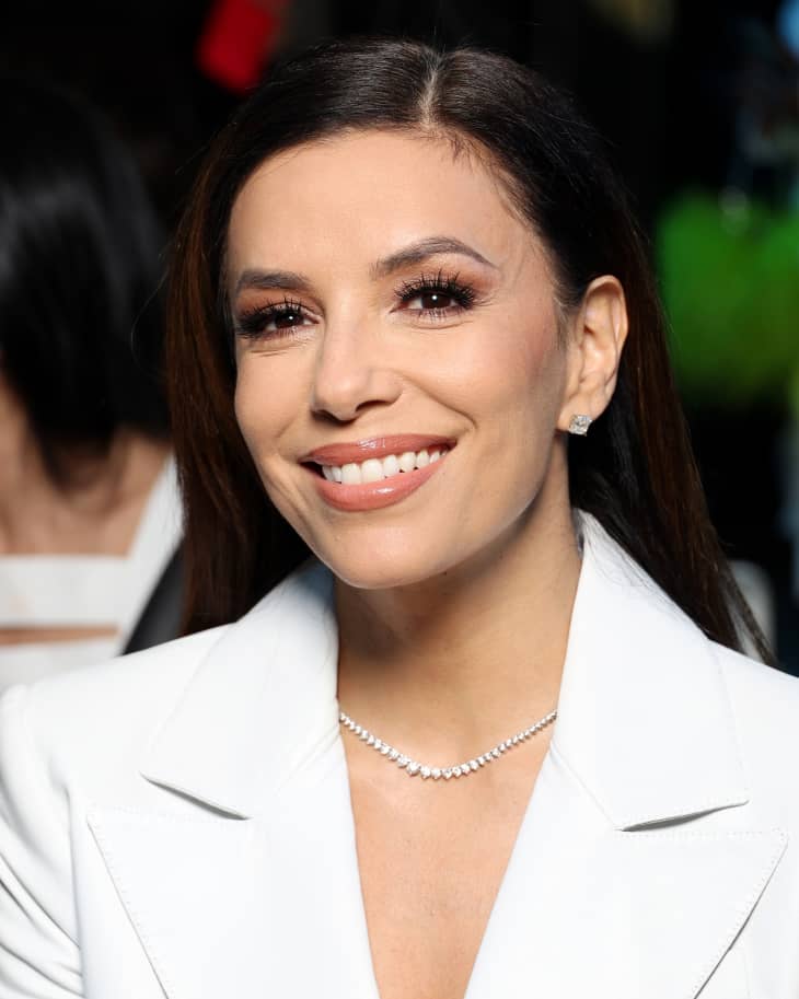 Eva Longoria attends the Elie Saab Womenswear Spring/Summer 2023 show as part of Paris Fashion Week on October 01, 2022 in Paris, France