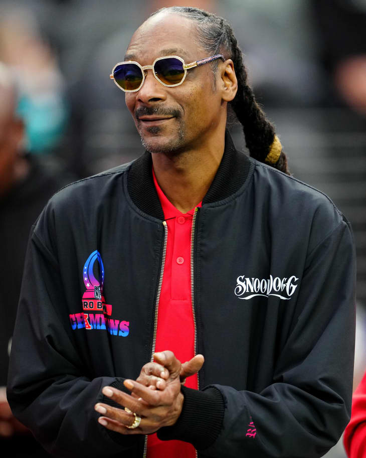 AFC captain Snoop Dogg is seen during the 2023 NFL Pro Bowl Games at Allegiant Stadium on February 05, 2023 in Las Vegas, Nevada