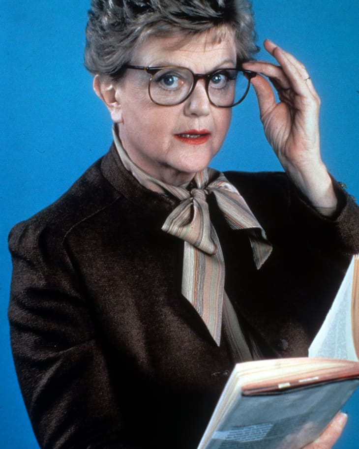 Angela Lansbury holds a book in publicity portrait for the television series  'Murder, She Wrote', Circa 1984. (Photo by CBS/Getty Images)