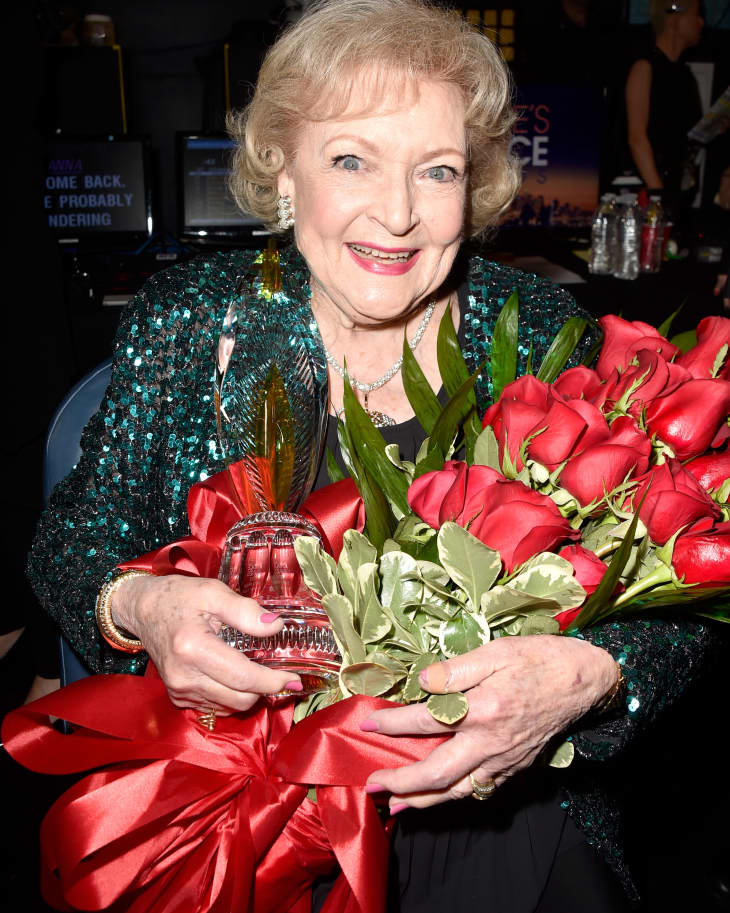JANUARY 07: Actress Betty White attends the The 41st Annual People's Choice Awards at Nokia Theatre LA Live on January 7, 2015 in Los Angeles, California.