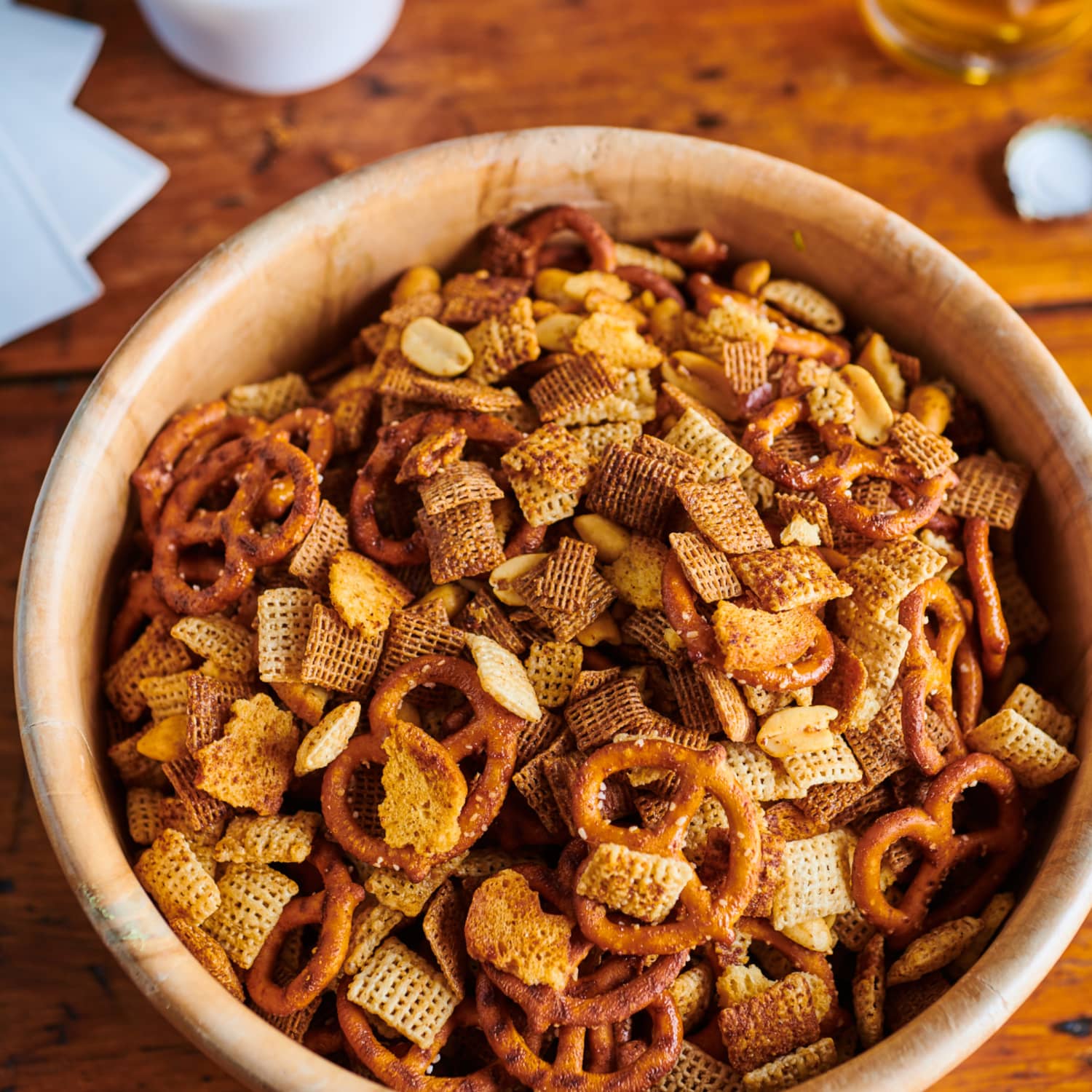 Chex Party Mix In Oven The Best Oven Baked Chex Mix Kitchn