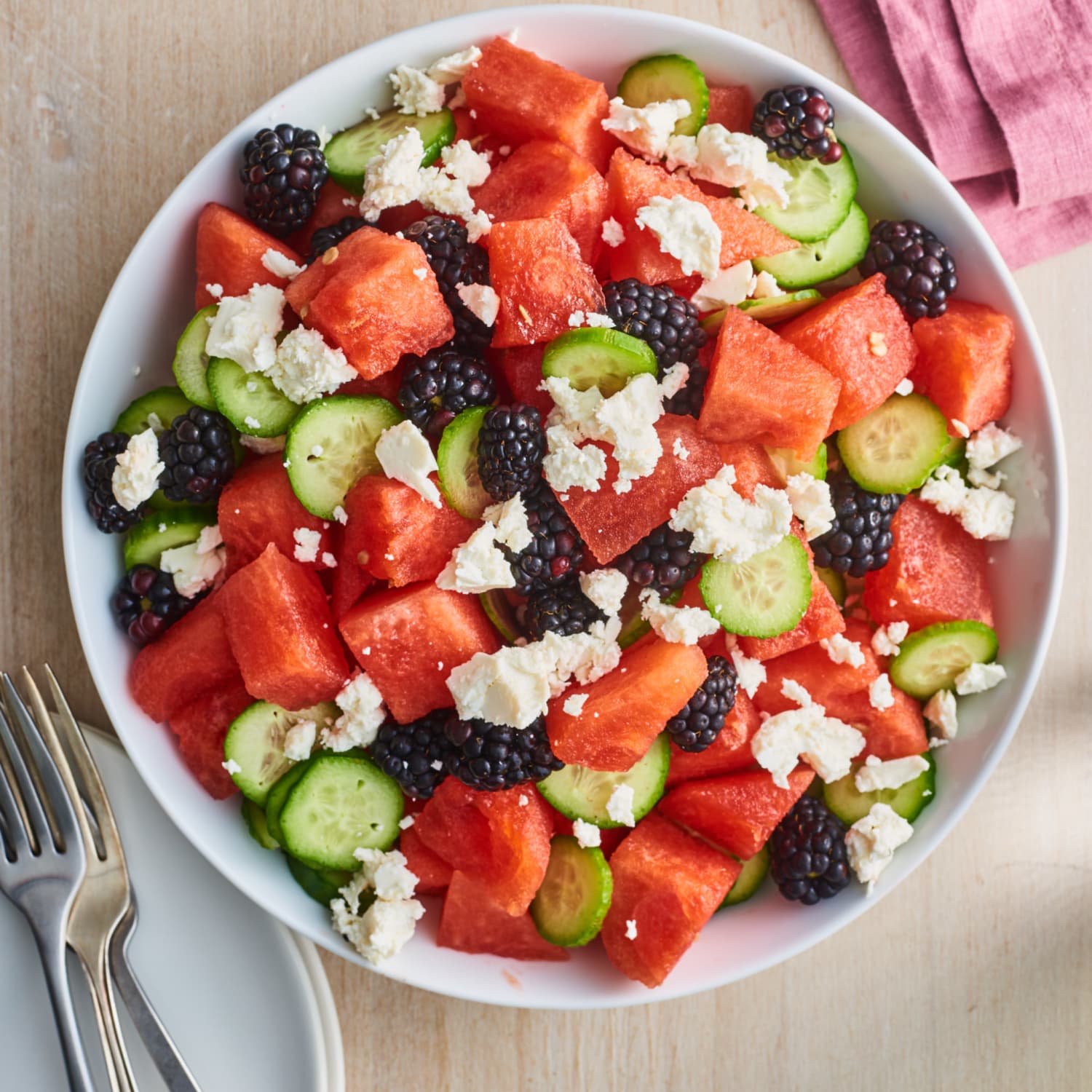 Sweet And Salty Watermelon Fruit Salad Kitchn
