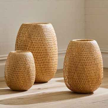 West Elm Bamboo Lanterns