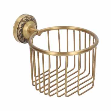 OUKENS Brass Antique Toilet Roll Holder