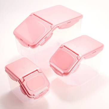 LocknLock 3-Piece Nestable Bulk Storage Set