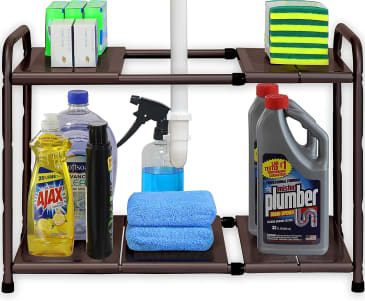 SimpleHouseware Under Sink 2-Tier Expandable Shelf Organizer Rack Review