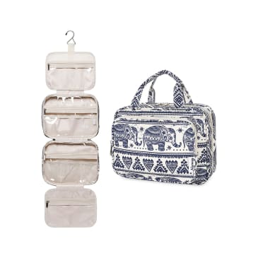best hanging toiletry travel bag Away Hanging Toiletry Bag in Jet Black