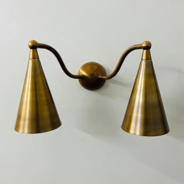 Double brass sconce shop