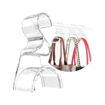 Wiosi Premium Clear Purse Hanger Closet Set - Thumbnail 3