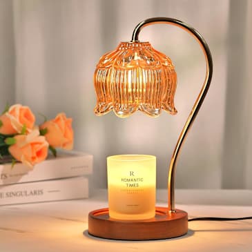 This Amazon Flower Candle Warmer Lamp Looks So Vintage | Apartment