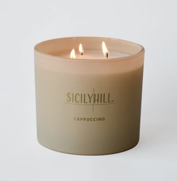Cappuccino Scented Votive Candle - Single Coffee Scented Candle 15-20 Hour Burn