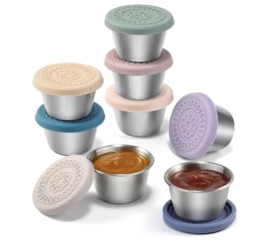 metal can for dribbling dressing on salads Metal Dipping