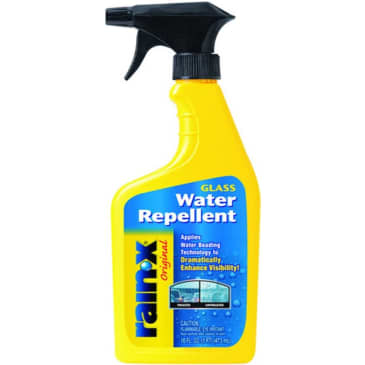 Difference between windshield rain repellent applied(right) and