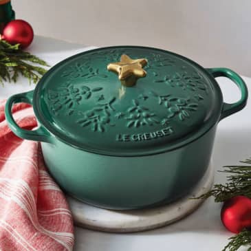 Le Creuset's Festive Holiday Collection Is 20% Off for a Limited