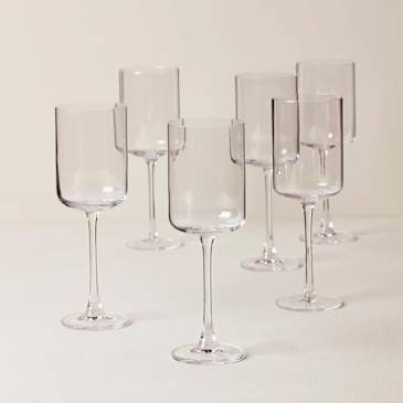 Tuscany Classics Straight Set of 6 Wine Glasses - White