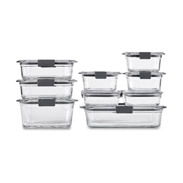 Rubbermaid Brilliance Glass Food Storage Containers, Assorted Sizes, Set of 9 - Thumbnail 5