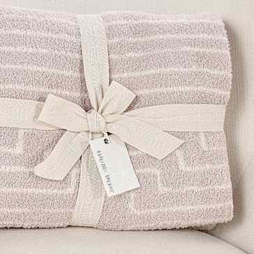 Barefoot Dreams CozyChic Diamond Stripe Blanket