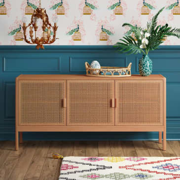 Best Cane Media Console — Target Minsmere TV Stand | Apartment Therapy