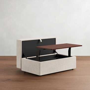 Turner Storage Ottoman with Pull-Out Table - Thumbnail 2