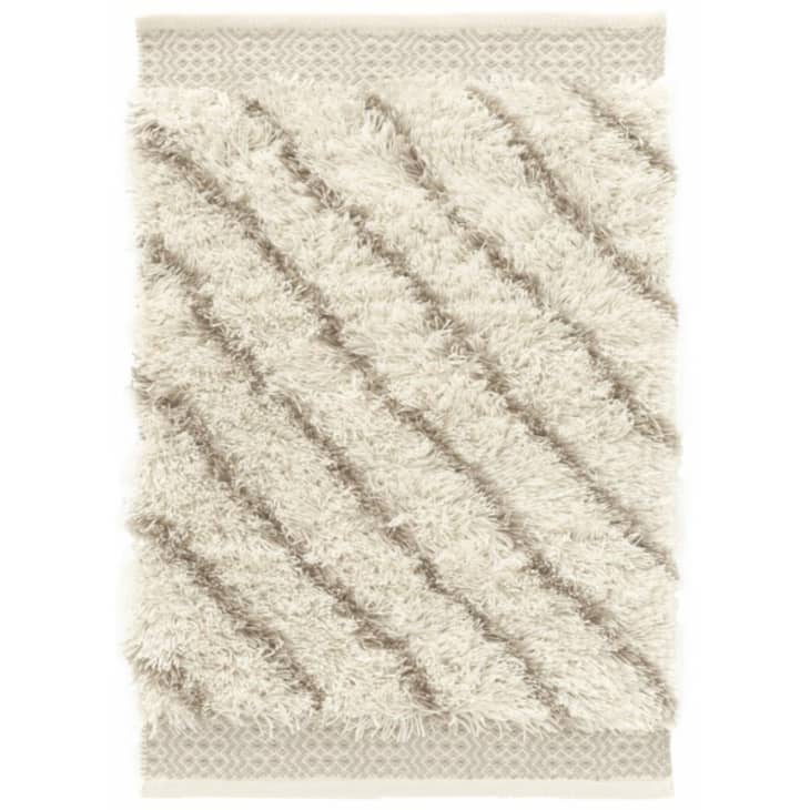 Product Image: Moroccan Lines Handmade Shag Gray Area Rug, 5' x 8'