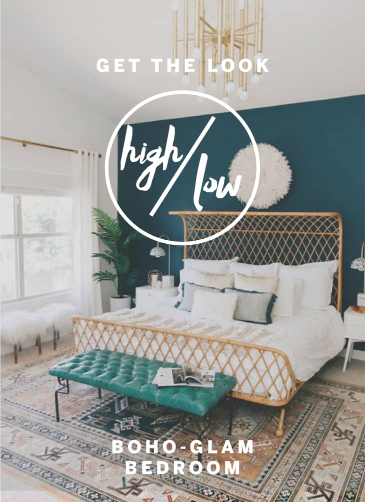 High & Low: Get the Boho Glam Bedroom Look