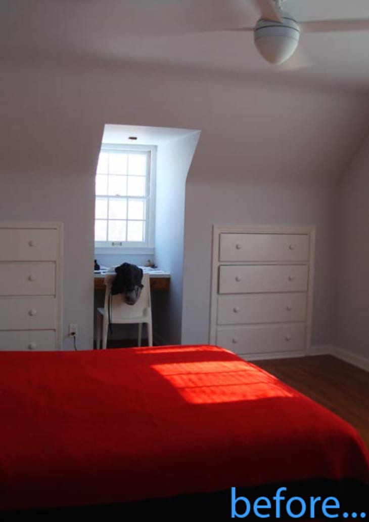 Before & After The Bedroom Desk Gets Organized Apartment Therapy