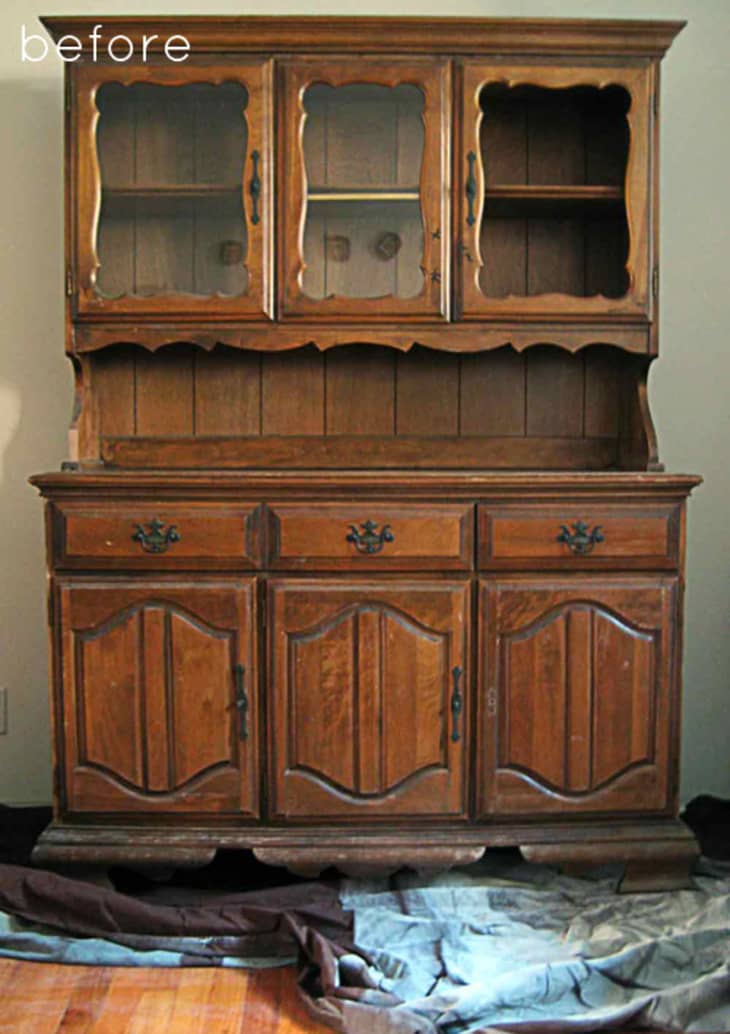 Before & After A Major China Hutch Makeover Apartment Therapy