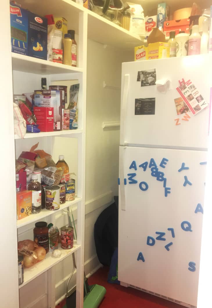 Rustic Pantry Makeover with Adhesive Shelf Liner