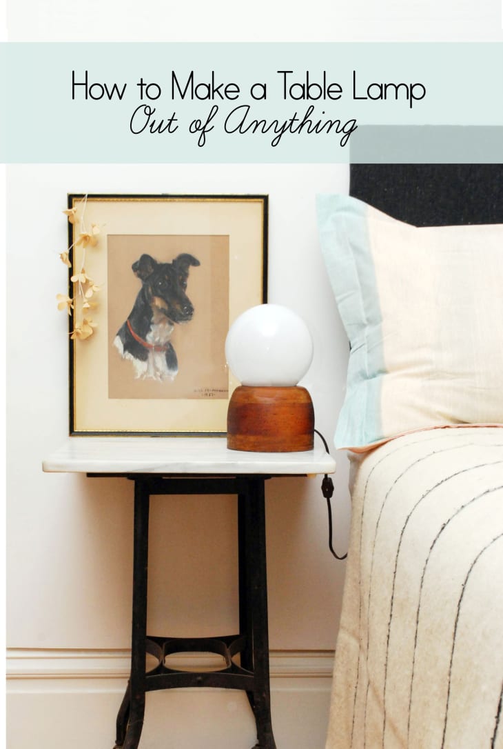 Diy bed deals lamp