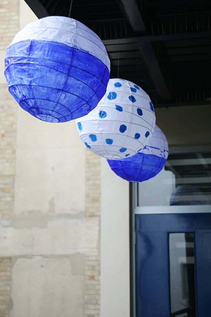 How To Make Dip Dyed Painted Paper Lanterns Apartment Therapy
