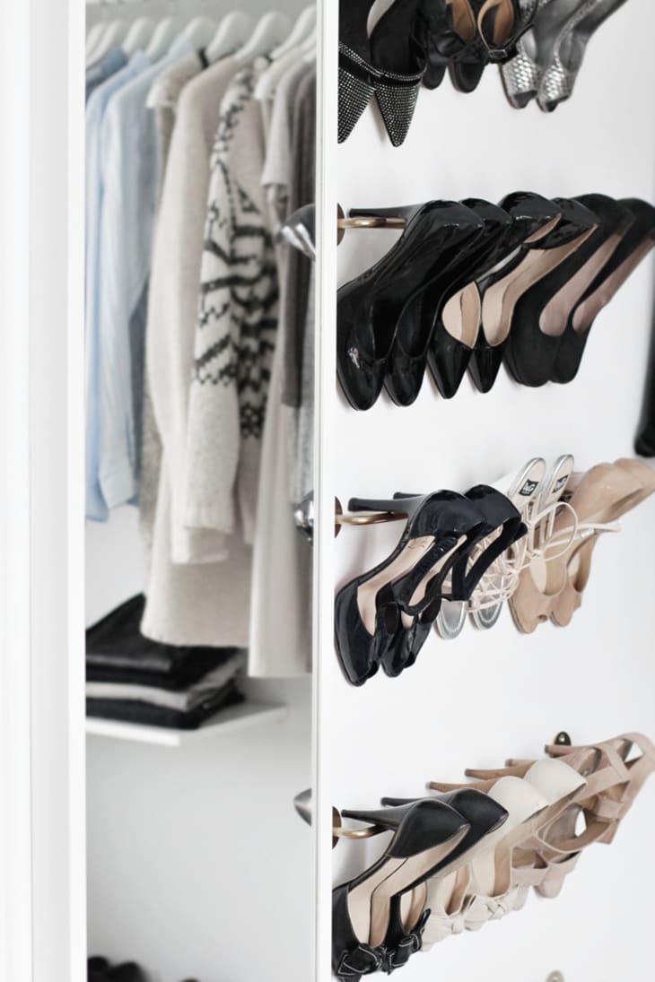 Shoe shelf for small spaces - IKEA Hackers