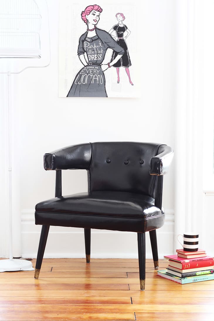 DIY Chair Makeover - No fuss way to paint upholstery