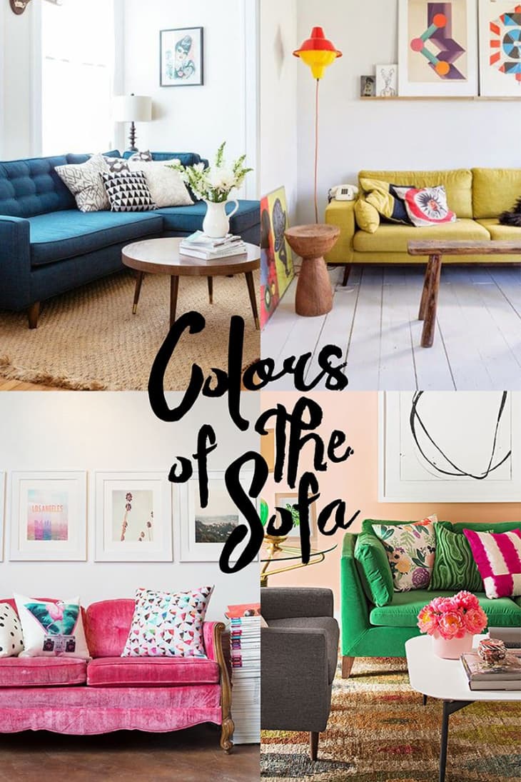 Colorful sofas and on sale loveseats